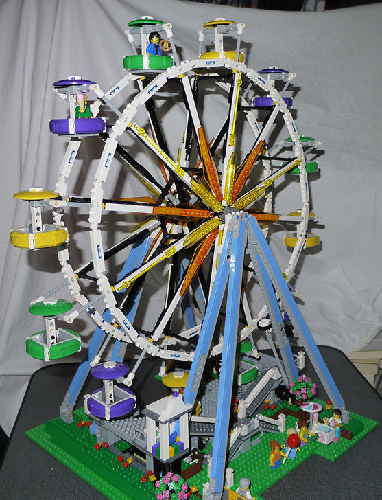 LEGO 10247 Ferris Wheel 観覧車を作りはじめた。完成した。<6>LEGO 
