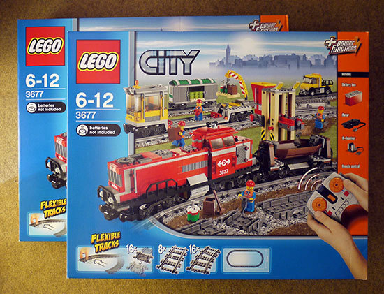 LEGO 3677 レッドカーゴトレインが届いた。3個目。レゴ: 02memo日記