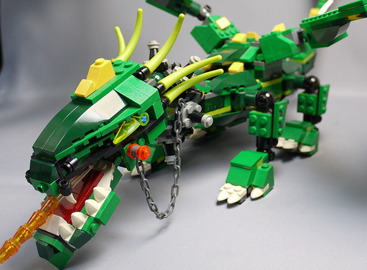 LEGO 4894 グリーンドラゴンの掃除をしたので写真を撮った。LEGOクリエイター: 02memo日記