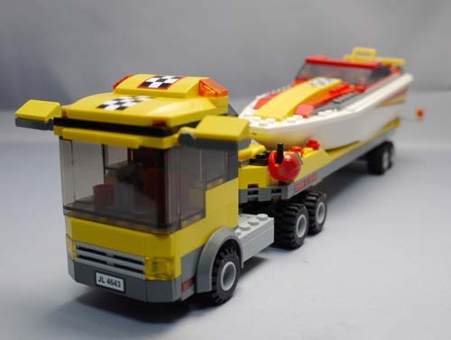 LEGO 4643 パワーボート・キャリアカーを作った。レゴ: 02memo日記