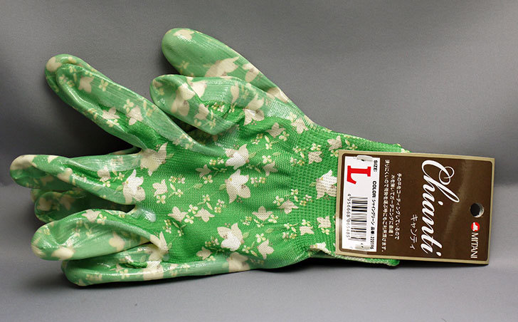 ミタニ-園芸用手袋-キャンティ-シャイングリーン-Lサイズを買ってきた1.jpg