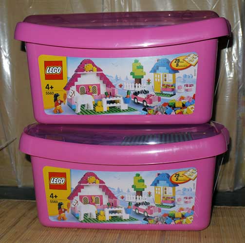 Lego 5560 ピンクのコンテナデラックスを2個買った レゴ 02memo日記