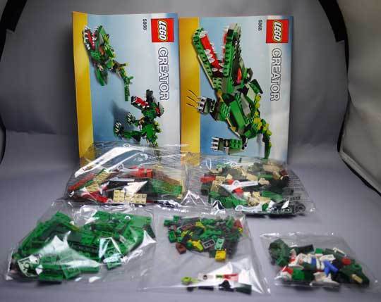 LEGO 5868 クリエイター・ワニ作成1-2.jpg