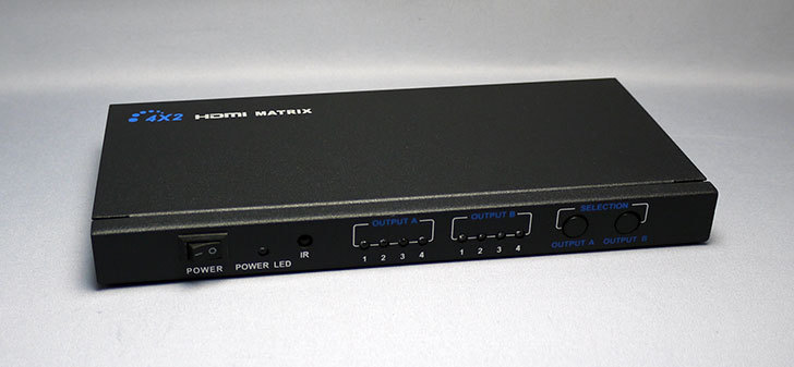 TSdrena-HAM-HI24-Kを買った。4入力2出力対応HDMIマトリクス型分配器1.jpg